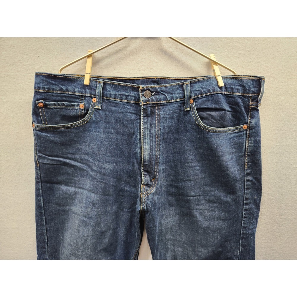 Levi Strauss 505 Straight Levi's Dark Wash Denim Jeans Men's Sz 40 x 32 ~ G/VG - Picture 2 of 11